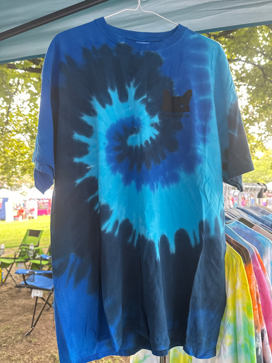 Blue Swirl Tie Dye Tshirt